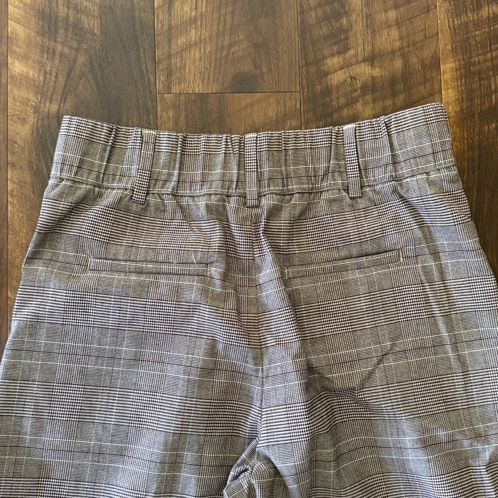 Banana Republic Plaid Flannel Wide-Leg Dress Pants - Picture 6 of 6